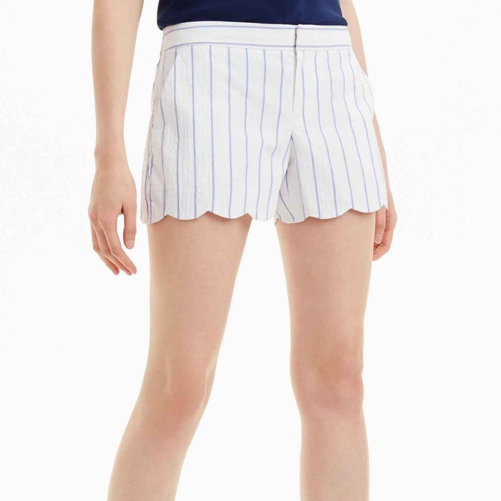 NWT: CLUB MONACO Amber Short, Raj Blue Stripe, 0